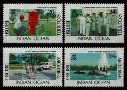 BIOT 1991 - Mi-Nr. 111-114 ** - MNH - Post - Polizei - Zoll - Brits Indische Oceaanterritorium