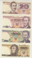 Polonia, 7 Banconote  1982 / 1988 FDS - Pologne