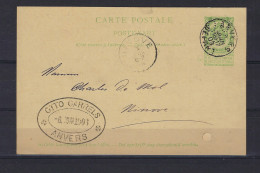 PERFIN " OGA "  OTTO GARRELS ANVERS Op Postkaart Anvers Dd. 6/6/1903 Naar NINOVE ; Staat Zie 2 Scans ! LOT 180 - 1863-09