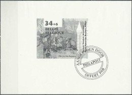 BELGIEN 1996 Mi-Nr. Block 65 Schwarzdruck O Used - Aus Abo - B&W Sheetlets, Courtesu Of The Post  [ZN & GC]