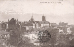 SUISSE - Vaud - La Lausanne Et Les Alpes - Cathédrale - Vue Générale  - Carte Postale Ancienne - Lausanne