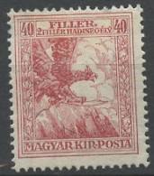 Hongrie - Hungary - Ungarn 1916-17 Y&T N°161 - Michel N°185 * - 40fi+2fi Turul - Unused Stamps