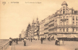 BELGIQUE - Ostende - Le Centre De La Digue - Animé - Carte Postale Ancienne - Oostende