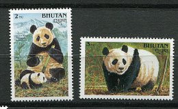 (cl. 8 - P38) Bhoutan ** N° 916A - 916B - (ref. Michel Au Dos) -  Pandas - - Bhoutan