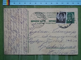 KOV 27-1 - CARTE POSTALE, POSTCARD, YUGOSLAVIA, TRAVEL 1937, SERBIA, SMEDEREVO - SRPSKA CRNJA - Sonstige & Ohne Zuordnung