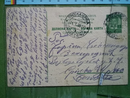 KOV 27-2 - CARTE POSTALE, POSTCARD, YUGOSLAVIA, TRAVEL 1938, SERBIA, SRPSKA CRNJA - SMEDEREVO - Otros & Sin Clasificación