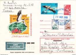 USSR / Russia, White Stork, Crane, 2000 - Storia Postale