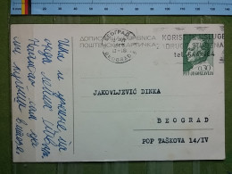 KOV 27-4 - CARTE POSTALE, POSTCARD, YUGOSLAVIA, - Covers & Documents