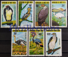 N1442- BURKINA FASO 1979 UCCELLI - BIRDS FULL SET 7 STAMPS MH - Burkina Faso (1984-...)