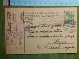 KOV 27-8 - CARTE POSTALE, POSTCARD, YUGOSLAVIA, ZAGREB - Brieven En Documenten