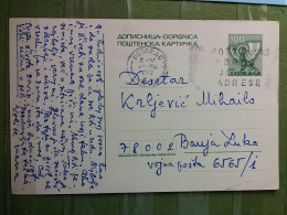 KOV 27-9 - CARTE POSTALE, POSTCARD, YUGOSLAVIA, BEOGRAD - Storia Postale