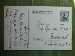 KOV 27-9 - CARTE POSTALE, POSTCARD, YUGOSLAVIA, BEOGRAD - Storia Postale