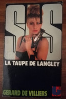 GERARD DE VILLIERS LA TAUPE DE LANGLEY SERIE SAS EDITIONS PLON  ESPIONNAGE SAINT DOMINGUE - SAS