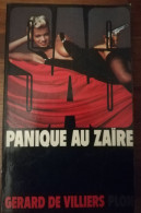 GERARD DE VILLIERS PANIQUE AU ZAIRE SERIE SAS EDITIONS PLON ESPIONNAGE AFRIQUE MALKO - SAS