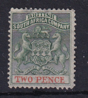 Rhodesia - BSAC: 1892/94   Arms    SG20     2d    MH - Other & Unclassified