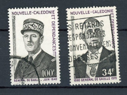 NOUVELLE-CALEDONIE RF - DE GAULLE - N°Yt 377+378 Obli. - Used Stamps