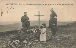 Ste Geneviève * La Tombe Du Lieutenant MAROT Du 314ème Régiment D'infanterie , Tué Par Un Obus De 6 Septembre 1914 - Other & Unclassified