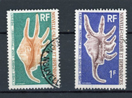 NOUVELLE-CALEDONIE RF - COQUILLAGES - N°Yt 379+380 Obli. - Gebraucht