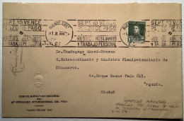 VI CONGRESO INTERNACIONAL DEL FRIO1932cover Buenos Aires Agriculture Official Stamp (froid Frigo Cold Refrigerator - Briefe U. Dokumente