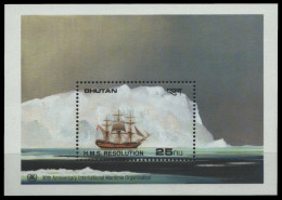 Bhutan 1989 - Mi-Nr. Block 212 ** - MNH - Schiffe / Ships - Bhoutan