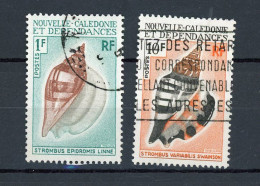 NOUVELLE-CALEDONIE RF - COQUILLAGE -   N°Yt 368+369 Obli. - Usados