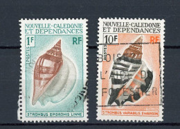 NOUVELLE-CALEDONIE RF - COQUILLAGE -   N°Yt 368+369 Obli. - Usados