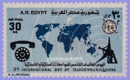 A.R. EGYPT 1973  TELECOMMUNICATIONS DAY  S.G. 1195  U.M. - Neufs