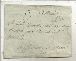 Lettre, Préphilatélie, Précurseurs XIX E Siècle, 50 WASSY, Haute Marne - 1801-1848: Vorläufer XIX