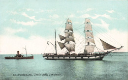 TRANSPORT - Bateau - Saint Nazaire - Trois Mâts Sur Rade - Colorisé - Carte Postale Ancienne - Segelboote