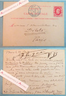 ● Lucien AUBANEL 1879 Journaliste Entier Postal La Tribune De Mars Cachet Postal BELGIQUE Union Postale MONS Autographe - Schriftsteller