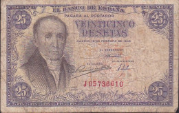 25 Pesetas - " Florez Estrada " (1946) - 25 Peseten