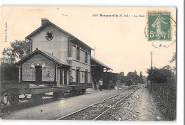 CPA 76 Bacqueville La Gare Train Tramway  - Other & Unclassified