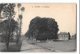 CPA 76 Totes Le Château Train Tramway  - Totes