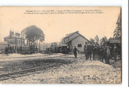 CPA 76 Clères Ligne De Clères à Gueures Et Ouville La Rivière Arrivée Du Train La Gare Ligne Ouest Etat Train Tramway  - Clères