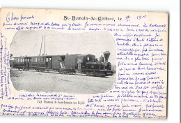 CPA 76 Saint St Romain De Colbosc Train Tramway  - Saint Romain De Colbosc