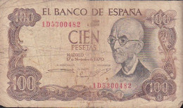 100 Pesetas - " Manuel De Falla " (1970) - 25 Pesetas