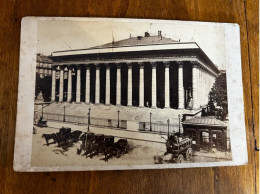 Paris 2ème * La Bourse * Attelages Calèches * Photo CDV Cabinet Albuminée Circa 1860/1890 * Photographe - Distrito: 02