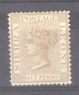 Sierra Leone  :  Yv  10  *  CC , Dentelé 14 - Sierra Leone (...-1960)