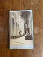 St Quentin * Intérieur église * Photo CDV Albuminée Circa 1860/1890 * Photographe E. Compiègne - Saint Quentin