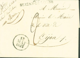 21 Cote D'Or Marque Postale 20 ST JEAN DE LOSNE Dateur 13 MAI 1828 Manuscrit Le Maire Saint Jean De Losne Signature - 1801-1848: Precursors XIX