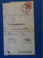 DD21  ALLEMAGNE   LETTRE INCOMPLETE 1891 SALDER   +AFFRANCH. INTERESSANT+++ - Storia Postale