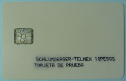 Mexico - Chip - Schlumberger / Telmex - 10 Pesos - Tarjeta De Prueba - 10 Units - Mint - Mexico