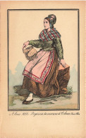 FOLKLORE - Costumes - Alsace 1855 - Paysanne Des Environs De Colmar (Haut Rhin) - Carte Postale Ancienne - Costumes