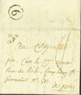 Hautes Alpes Marque Postale 4 GAP 1 Nivrose An 9 Taxe Manuscrite 8 Arrivée "6" Dans Cercle Paris - 1801-1848: Voorlopers XIX