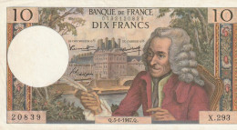 France 10 Francs 1967 AU-  P-147c - 10 F 1963-1973 ''Voltaire''