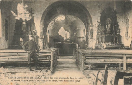 Ste Geneviève * Intérieur De L'église * Effets Des Obus Allemands Dans La Voûte Du Choeur * Bombardements Ww1 - Other & Unclassified