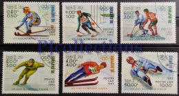 N1458- LAOS 1983 OLIMPIADI INVERNALI SARAJEVO 84  FULL SET 6 STAMPS USATI - USED - Laos