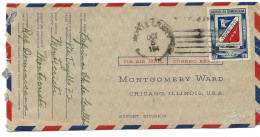 237 - 79 - Enveloppe Envoyée De Montecristi à Chicago - Cachet Avec Année Incomplète - Dominicaine (République)