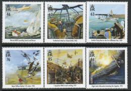 Guernsey 2018 Centenary Of The RAF, Aeroplanes Set Of 6, MNH, SG 1719/24 - Guernesey