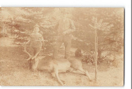 CPA Liechtenstein Carte Photo Vaduz Carte Photo Scene De Chasse Au Cerf - Liechtenstein